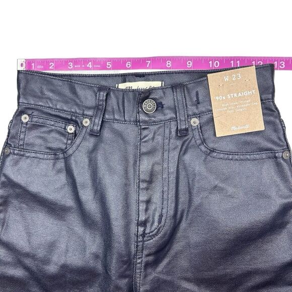 Madewell '90s Straight Jean in Midnight Blue Foil Size 23 NWT - Picture 6 of 10